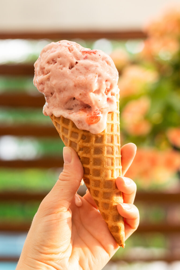 Crème glacée à la fraise